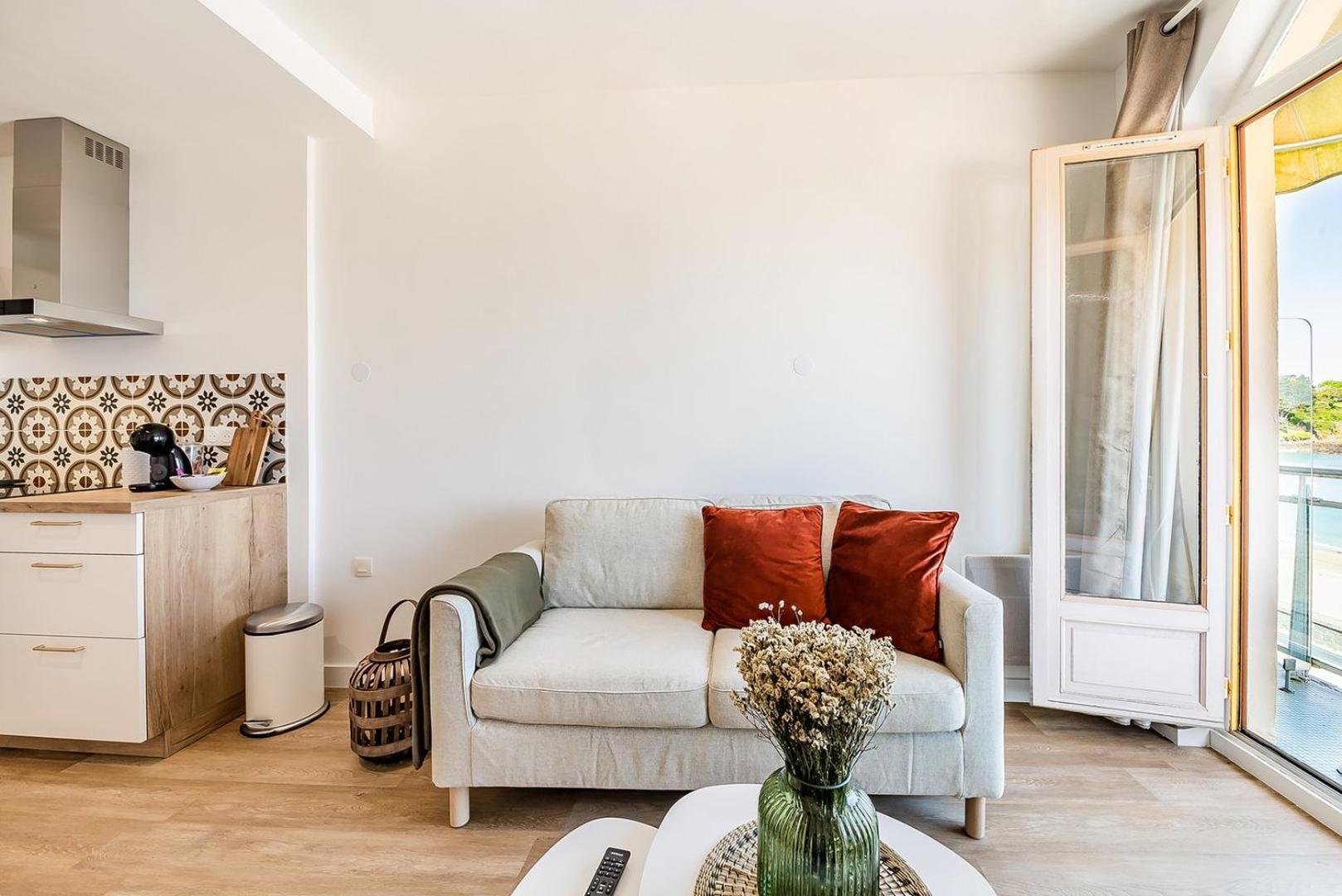 Les Pieds Dans L'Eau - Appartment 1 - Vue Mer Cancale Zewnętrze zdjęcie