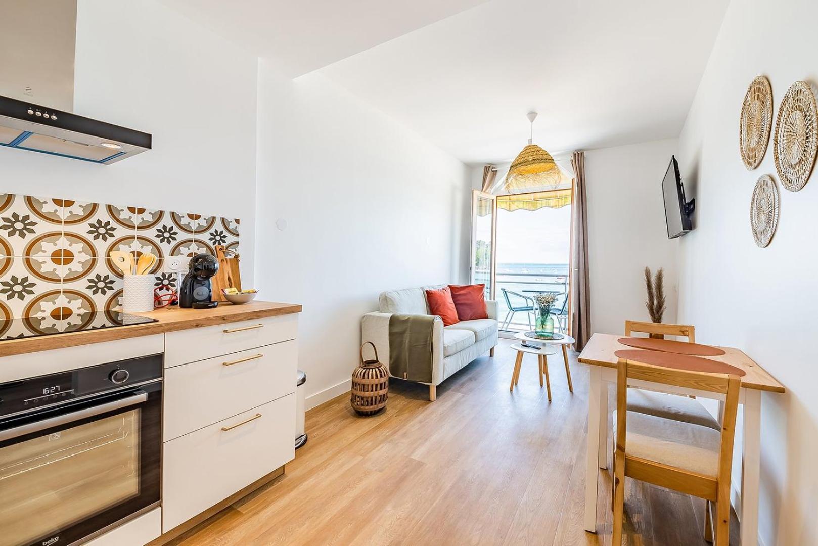 Les Pieds Dans L'Eau - Appartment 1 - Vue Mer Cancale Zewnętrze zdjęcie